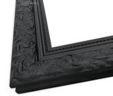 Bella French Ornate Embossed Wood Wall Picture Frame Vintage Black - West Frames